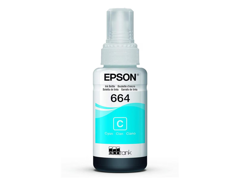 TINTA EPSON L200 CYAN T664220-AL L110/L200/L210/L220/L350/L355/L395/L555/L575/L656